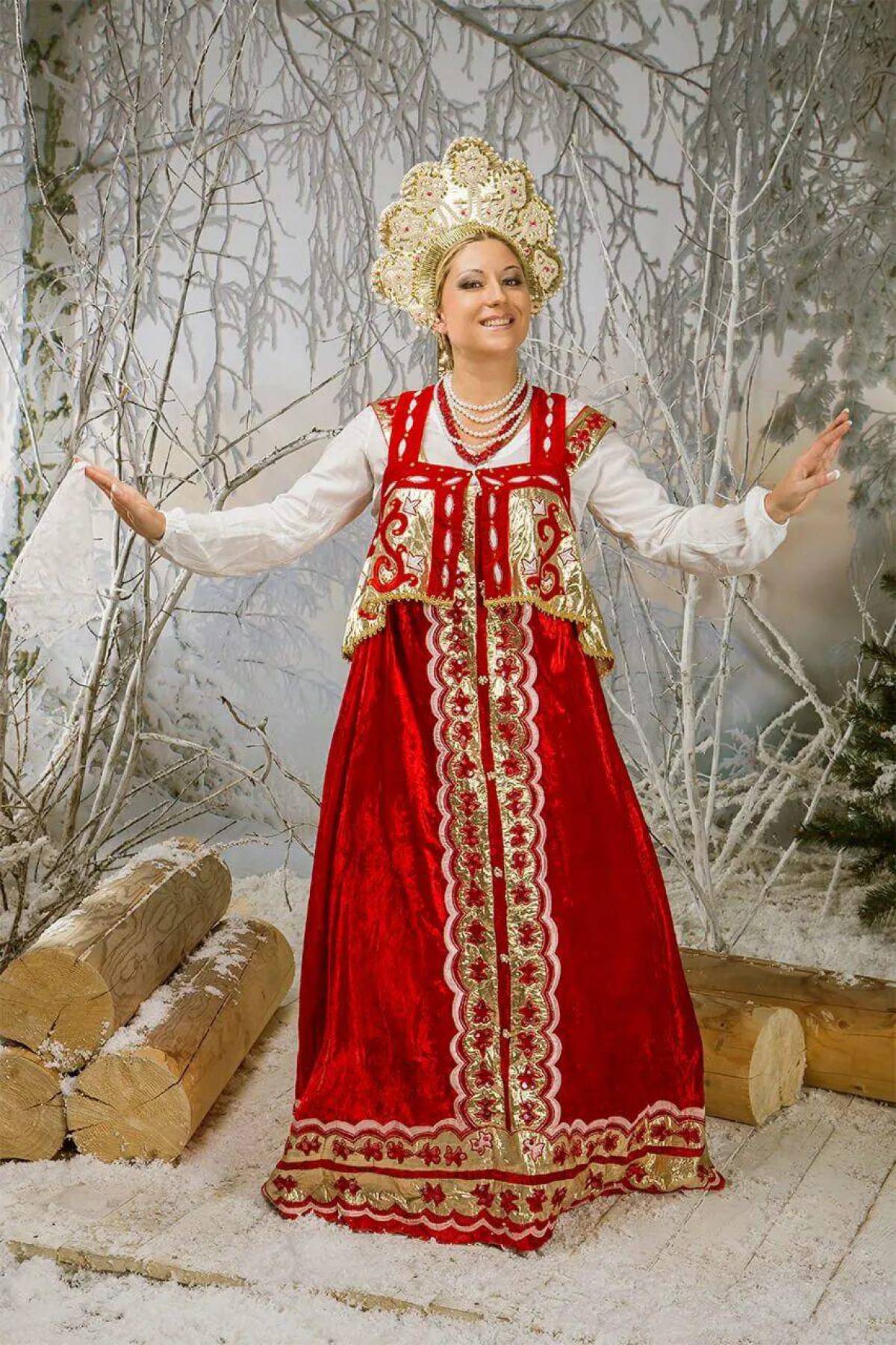 Girls in Slavic costumes in Sorokaba