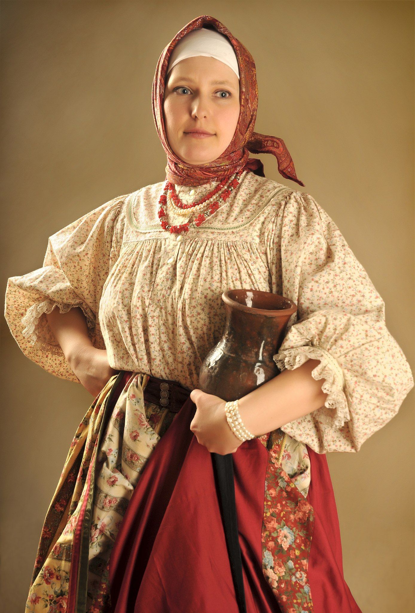 Girls in Slavic costumes in Sorokaba